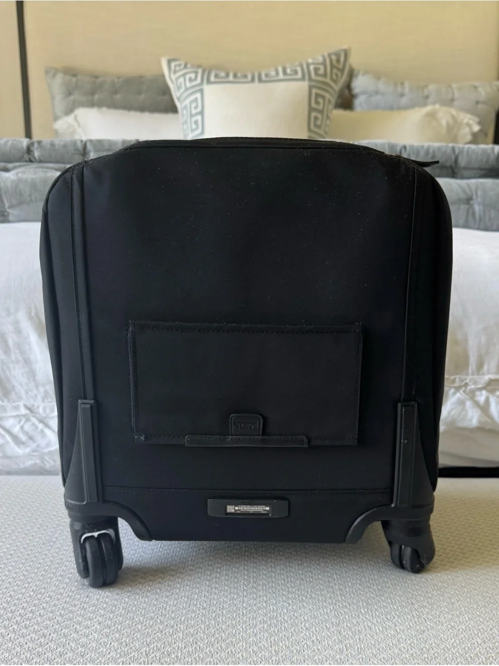 Tumi Black Travel Carry-On with Gold Hardware